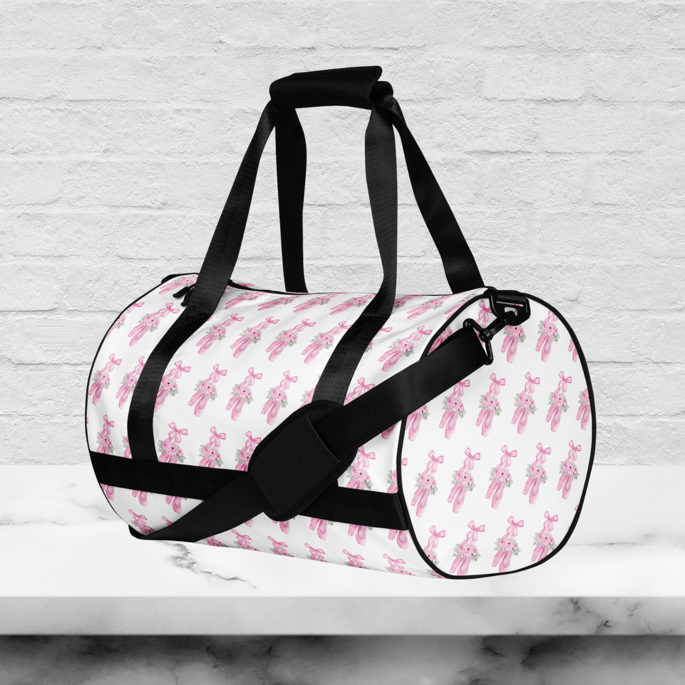 Ballet Shoes All Over Print Gym Bag