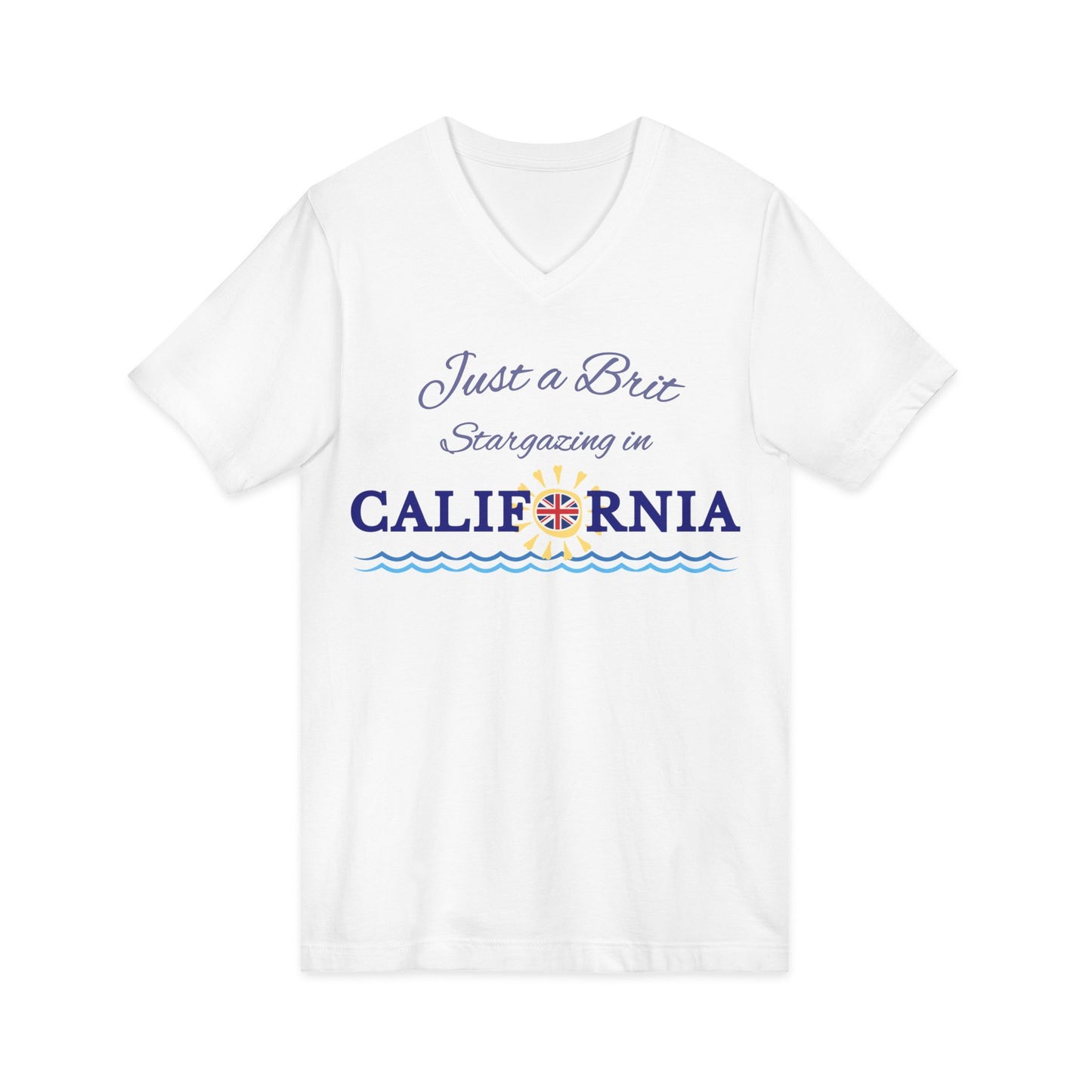 Just a Brit - California #3 - V-Neck Relaxed Tee
