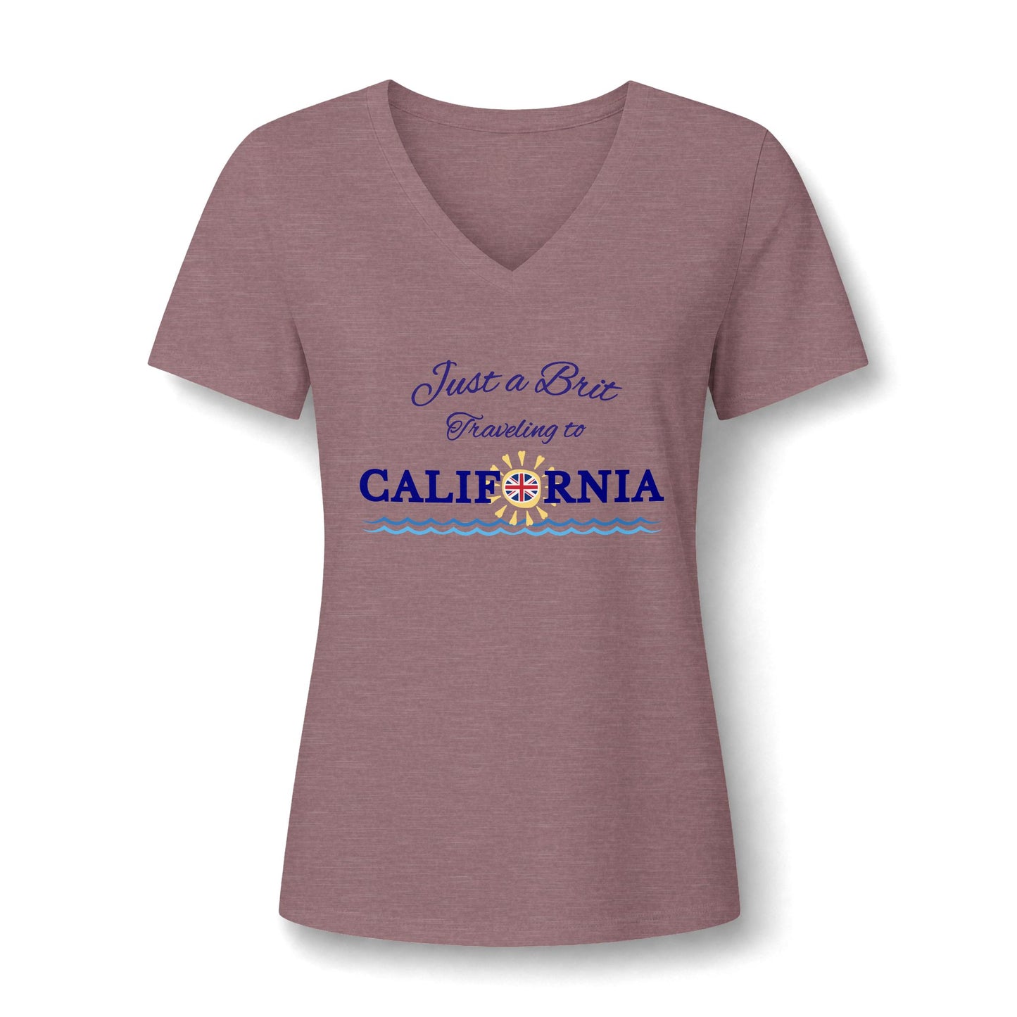Just a Brit - California #2 - V-Neck Tee