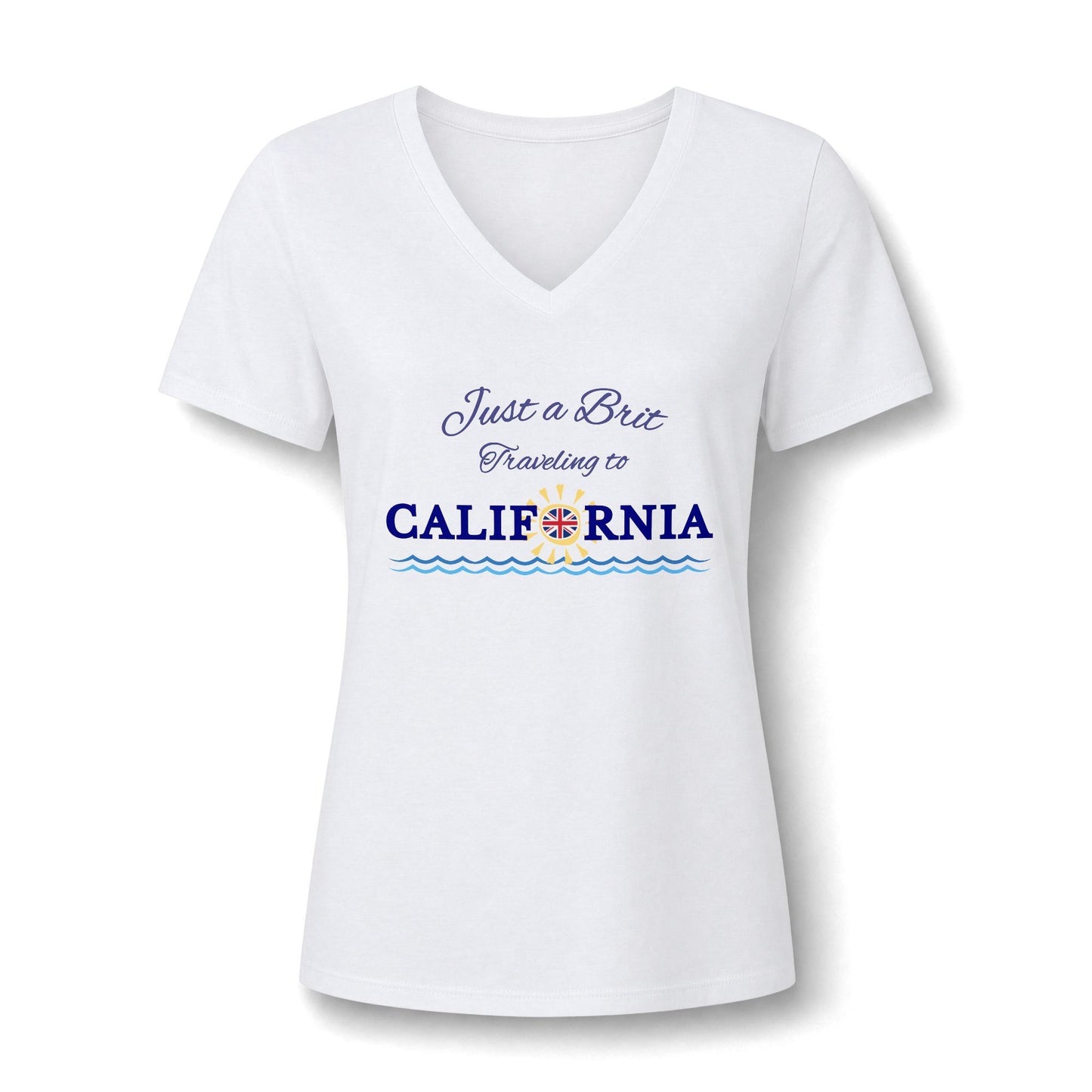 Just a Brit - California #2 - V-Neck Tee