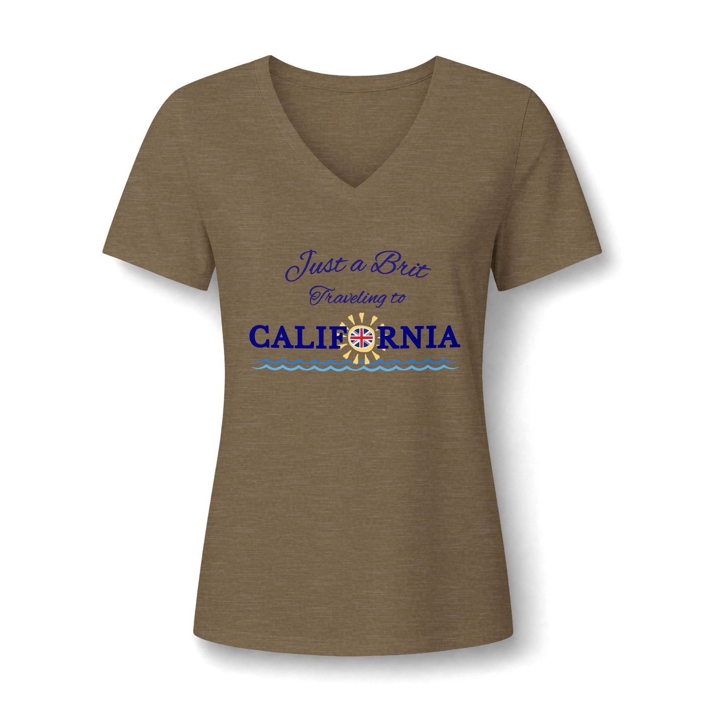 Just a Brit - California #2 - V-Neck Tee