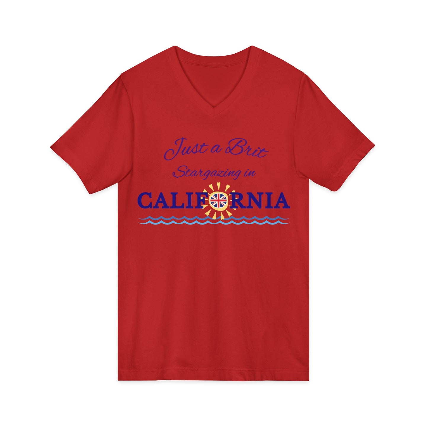 Just a Brit - California #3 - V-Neck Relaxed Tee