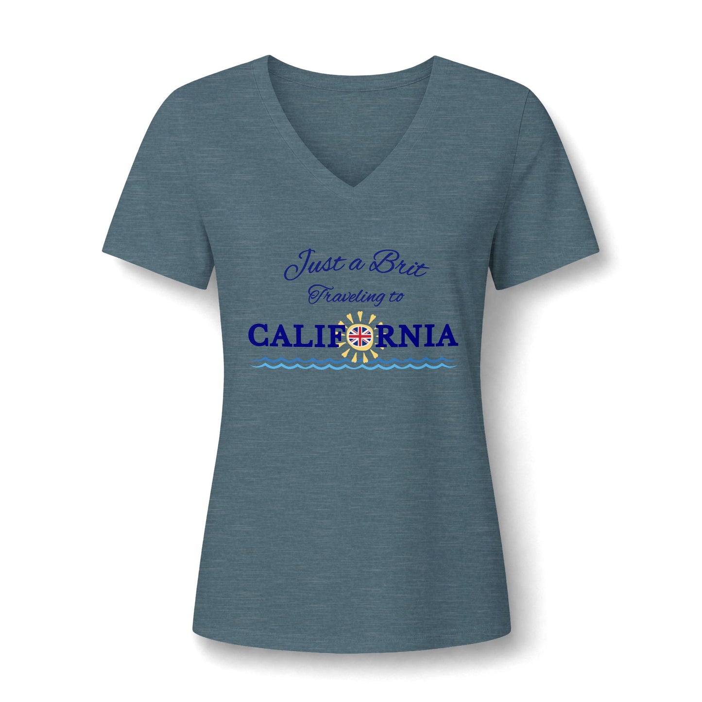 Just a Brit - California #2 - V-Neck Tee