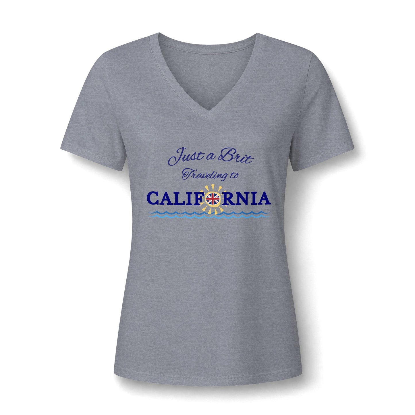 Just a Brit - California #2 - V-Neck Tee