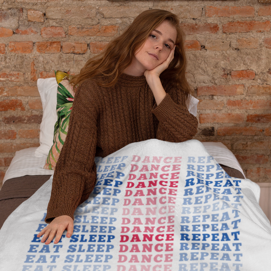 Eat Sleep Dance Repeat Throw Blanket