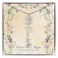 Birth Month Flower Name Necklace