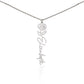Birth Month Flower Name Necklace