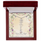 Birth Month Flower Name Necklace