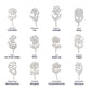 Birth Month Flower Name Necklace ~ British-Inspired Keepsake