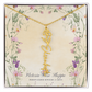 Birth Month Flower Name Necklace