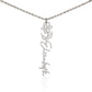 Birth Month Flower Name Necklace ~ British-Inspired Keepsake
