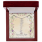 Birth Month Flower Name Necklace