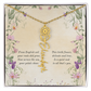 Birth Month Flower Name Necklace ~ British-Inspired Keepsake