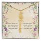 Birth Month Flower Name Necklace ~ British Inspired Keepsake