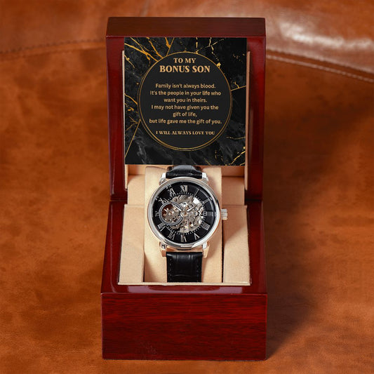 To My Bonus Son - Openwork Watch
