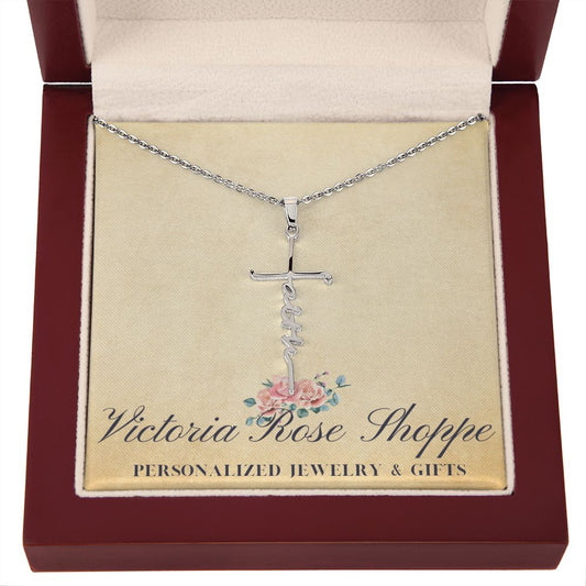 Faith Cross with Personalized Card